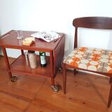 Johannes Andersen teak rolling trolley