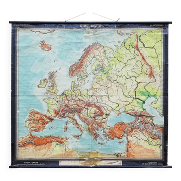 German School Map 1940-41 220x220cm