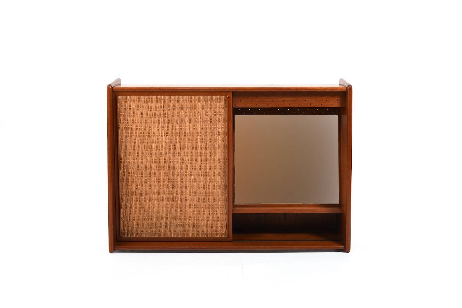 Wall Mirror & Shelving Unit by Arne Wahl Iversen for Brenderup Møbelfabrik