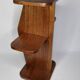 Art Deco style solid wood side table, 53 cm