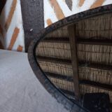 Miroir metal forme libre ancien