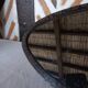 Miroir metal forme libre ancien