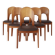 6 chaises vintage Niels Koefoed 1970 en teck danois