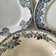 Set of 7 ironstone plates with floral friezes from the late 19th to early 20th century.