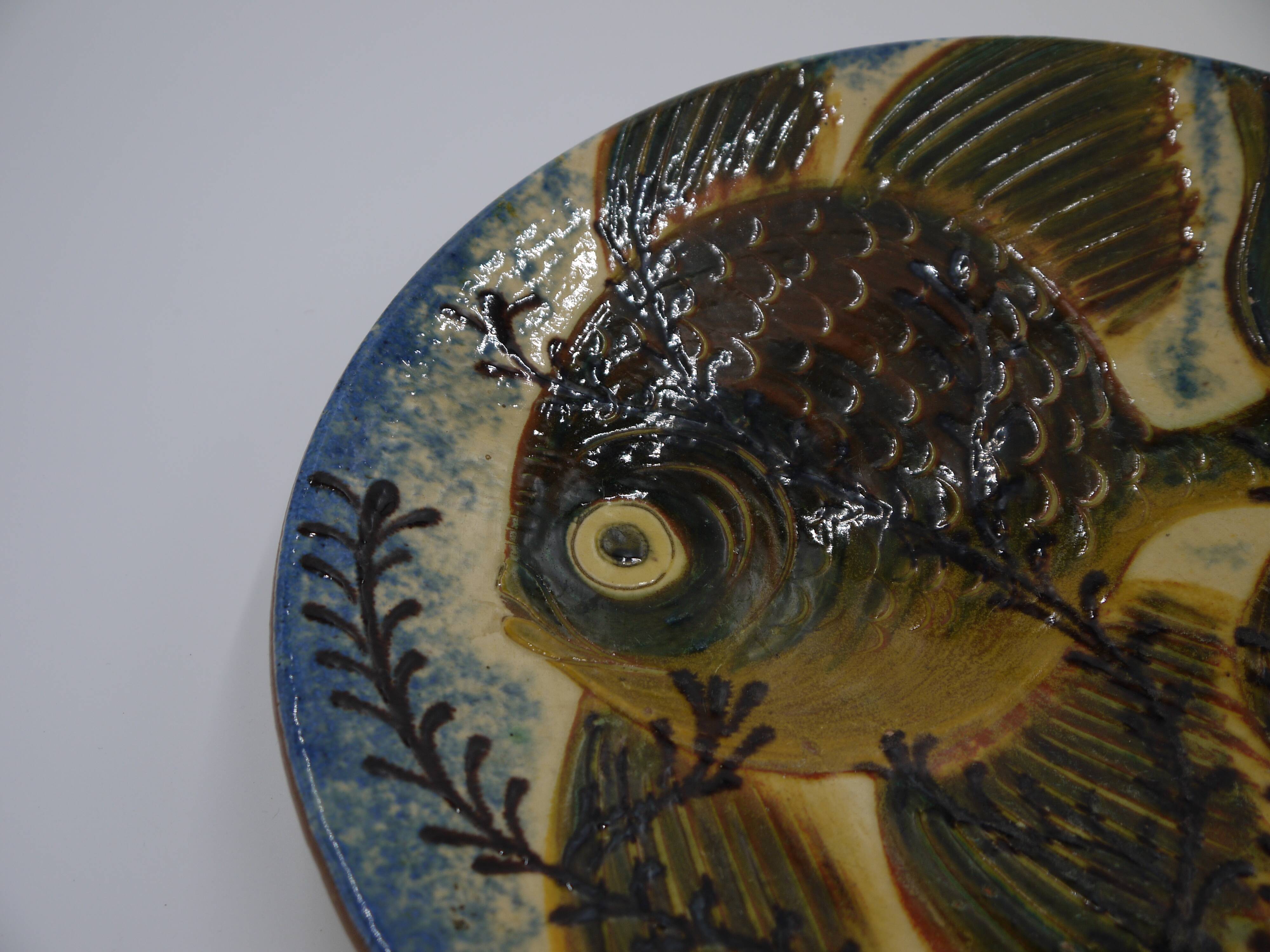 Assiette décorative poisson Puigdemont