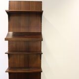 Danish design rosewood wall system by Poul Cadovius for Cado