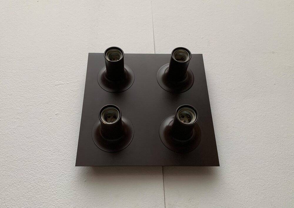 Mid-century German Space Age ceiling or wall lamps by Cosack, set of 2.