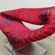 Fauteuil Ribbon vintage design néerlandais Pierre Paulin Artifort 'tissu psychédélique Jack Lenor Larsen'