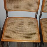 Lot of 4 chairs Marcel Breuer Cesca B32