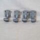 Vintage cast aluminium wall hooks