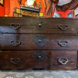 Small low chest of drawers (tansu) Japan, late Edo period circa 1850