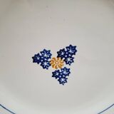 Pair of indigo and saffron flat plates