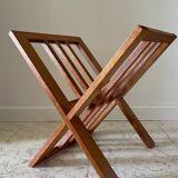 Vintage design geometric magazine rack
