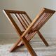 Vintage design geometric magazine rack