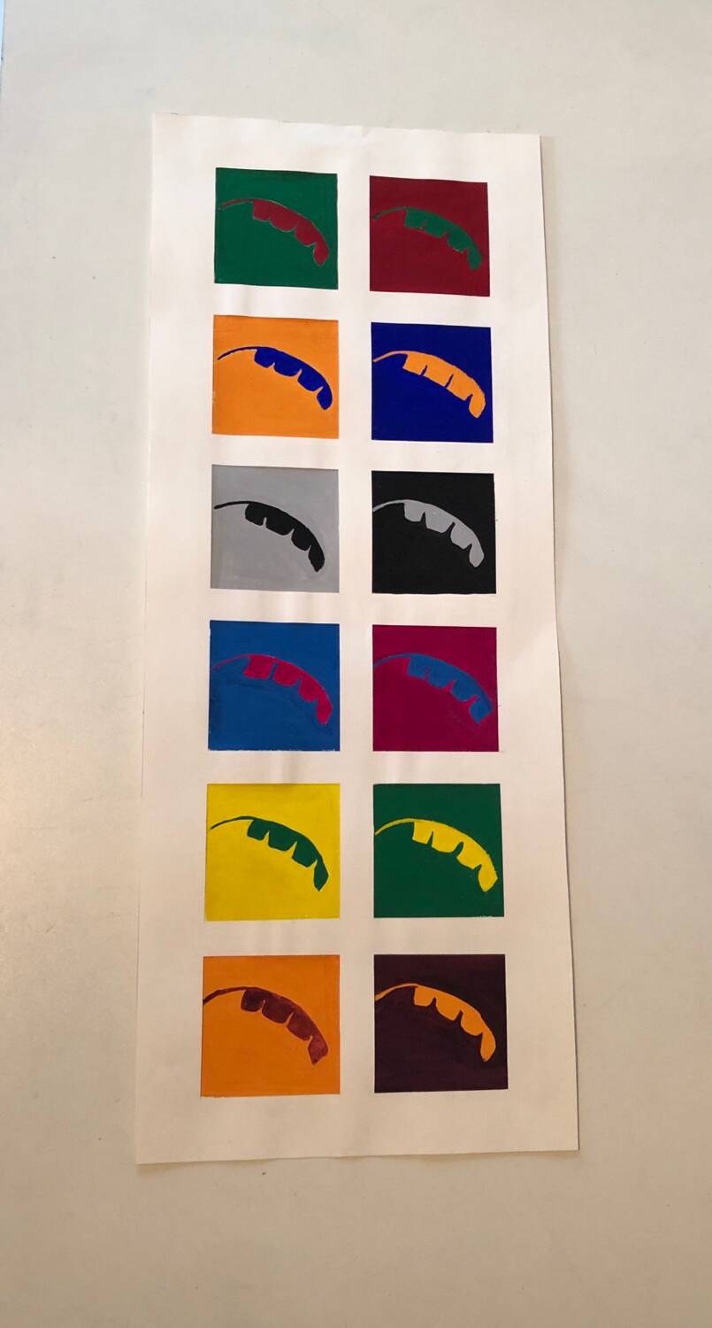 Illustration of a banana leaf.