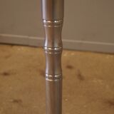 Pedestal table in chromed metal 1980