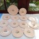 Set of 12 dessert plates and Longwy dish