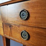 Antique walnut chiffonier bedside table