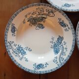 5 hollow plates Sarreguemines