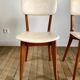 Pair of scandinavian chairs in skaï 50s