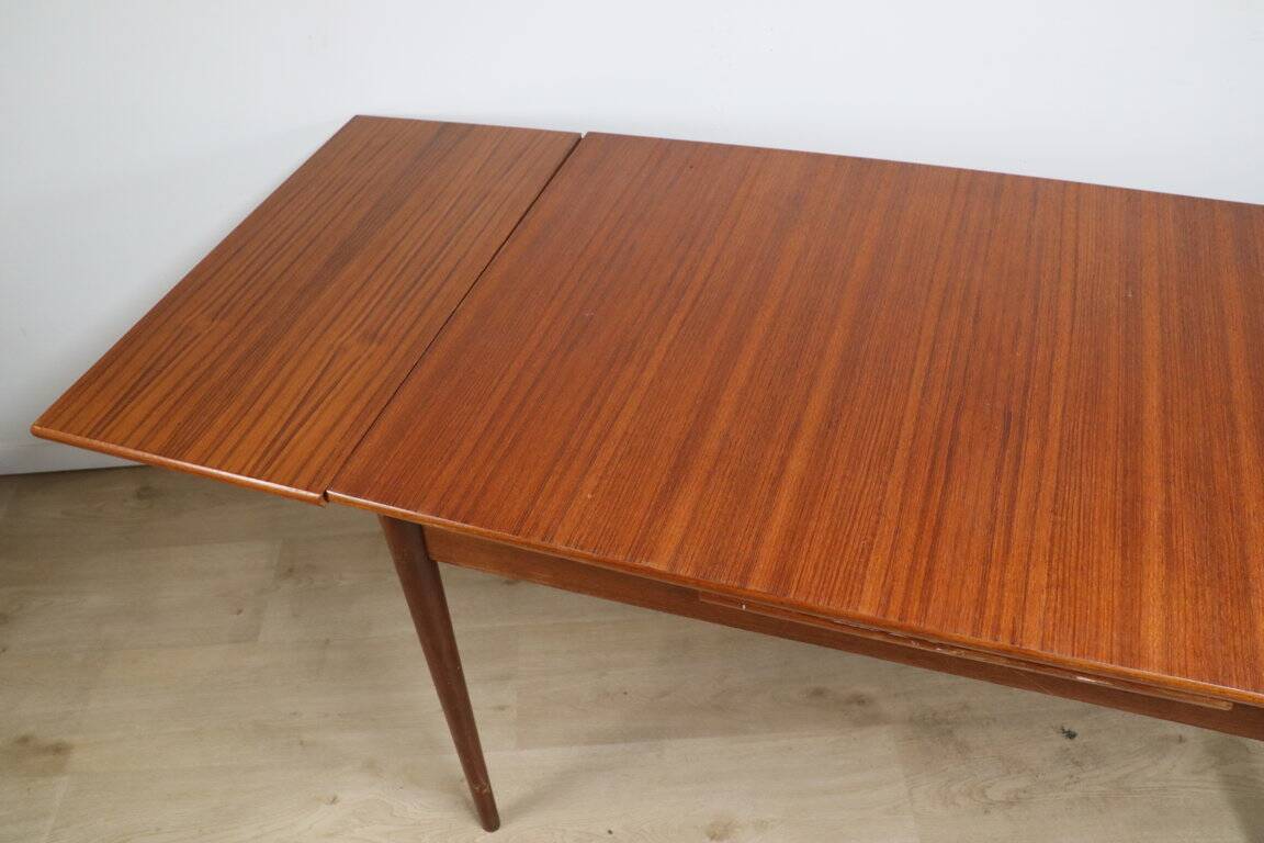 Scandinavian extendable teak dining table, 1960