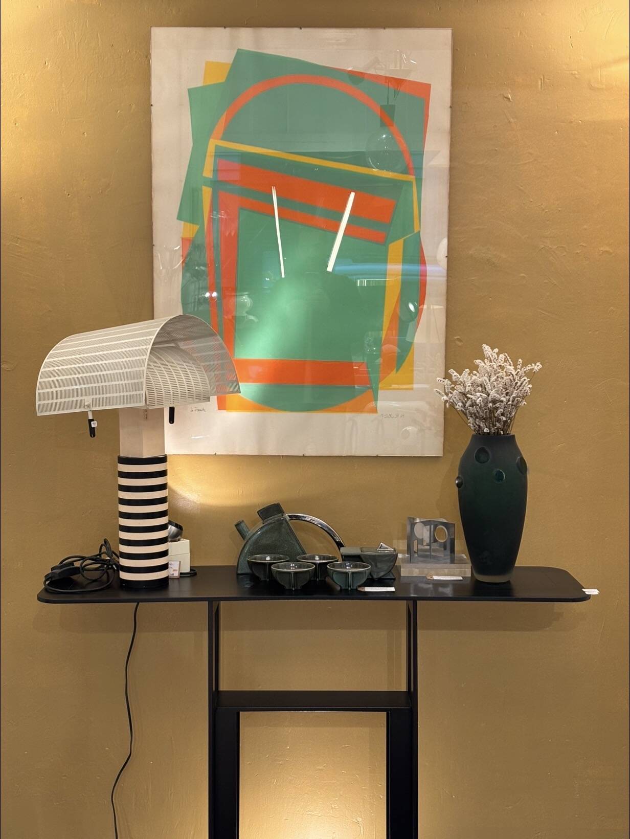 Steel console, Léopold Gest, Protis 1980