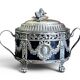 Silverware, sugar bowl in silver Louis XVI style, hallmarks late 18th century.
