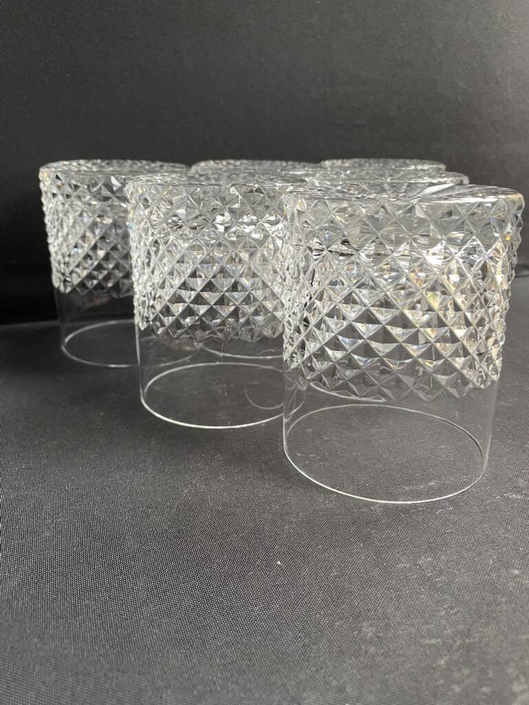 6 Cut crystal whiskey glasses