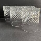 6 Verres à whisky cristal taillé