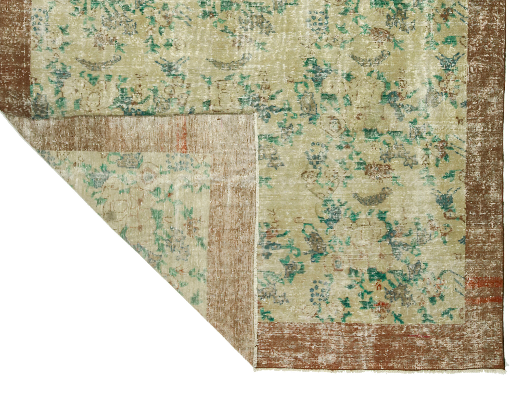 Anatolian handmade vintage rug 280 cm x 192 cm