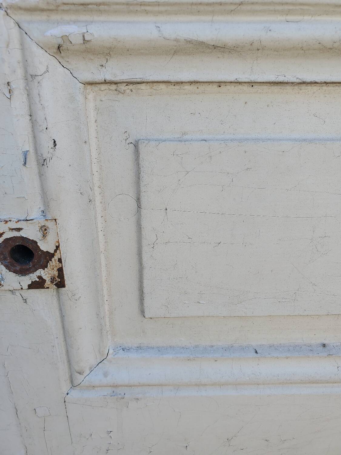 Old interior fir door