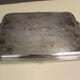 Louis XV style service tray in silver metal around 1900
