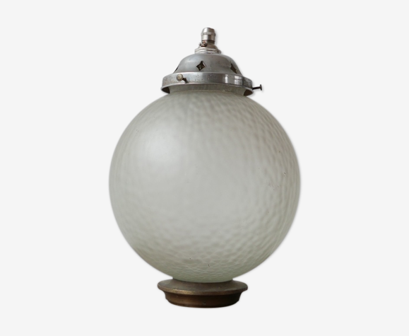 Lampe en verre diffus du milieu du siècle
