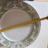 Set of flat plates limoges limousine porcelain