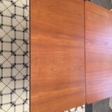Danish dining table with built-in extension cords
