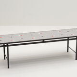 Ceramic tile sidetable, Germany 1960s.