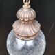 Suspension boule en verre craquelé