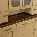 Art Deco kitchen cabinet, 1920s, two-piece