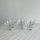 6 clear glass cups