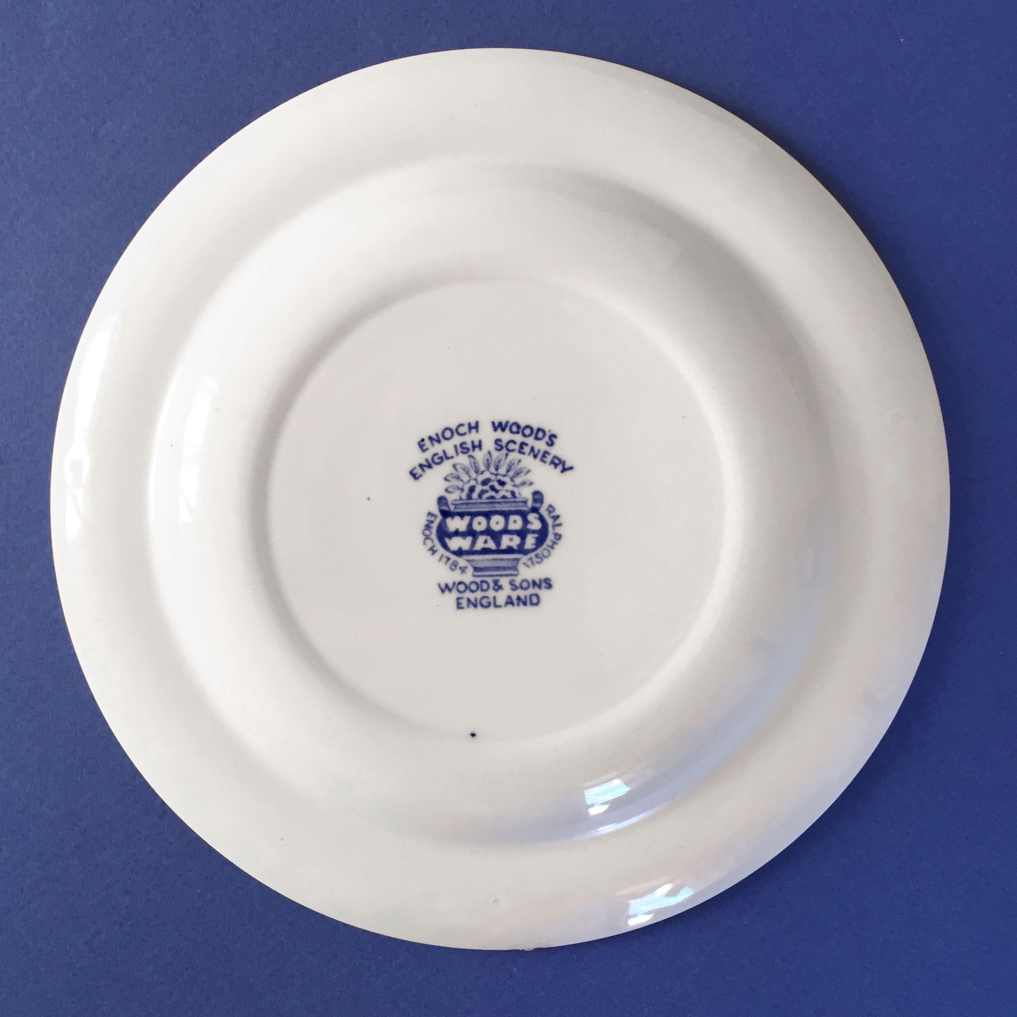 Set of 2 Woods & Sons England “Enoch Woods - English Scenery” plates