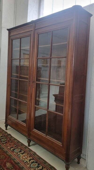 Large 19th Century Library in Walnut