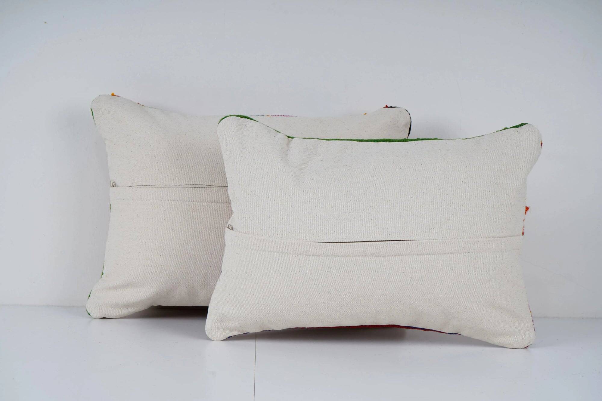 Set of 2 vintage kilim cushion covers 33x51 cm