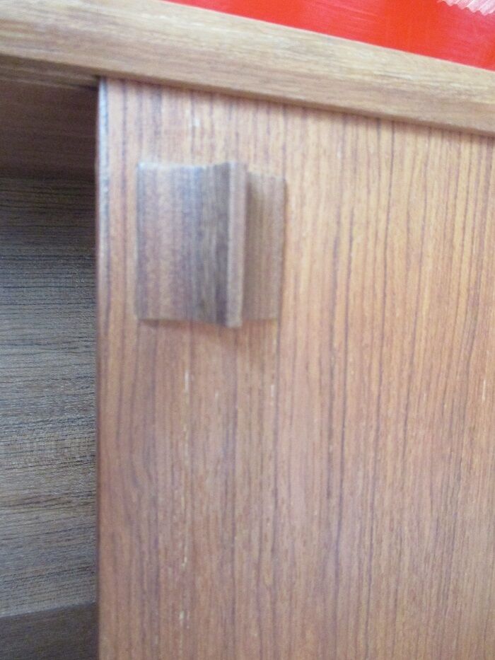 Buffet in teak doors sliding