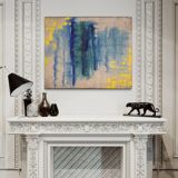 Abstract painting signed and dated 2009
