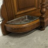 Napoleon III wardrobe in walnut, late 19th century, 3 mirrors, marble.