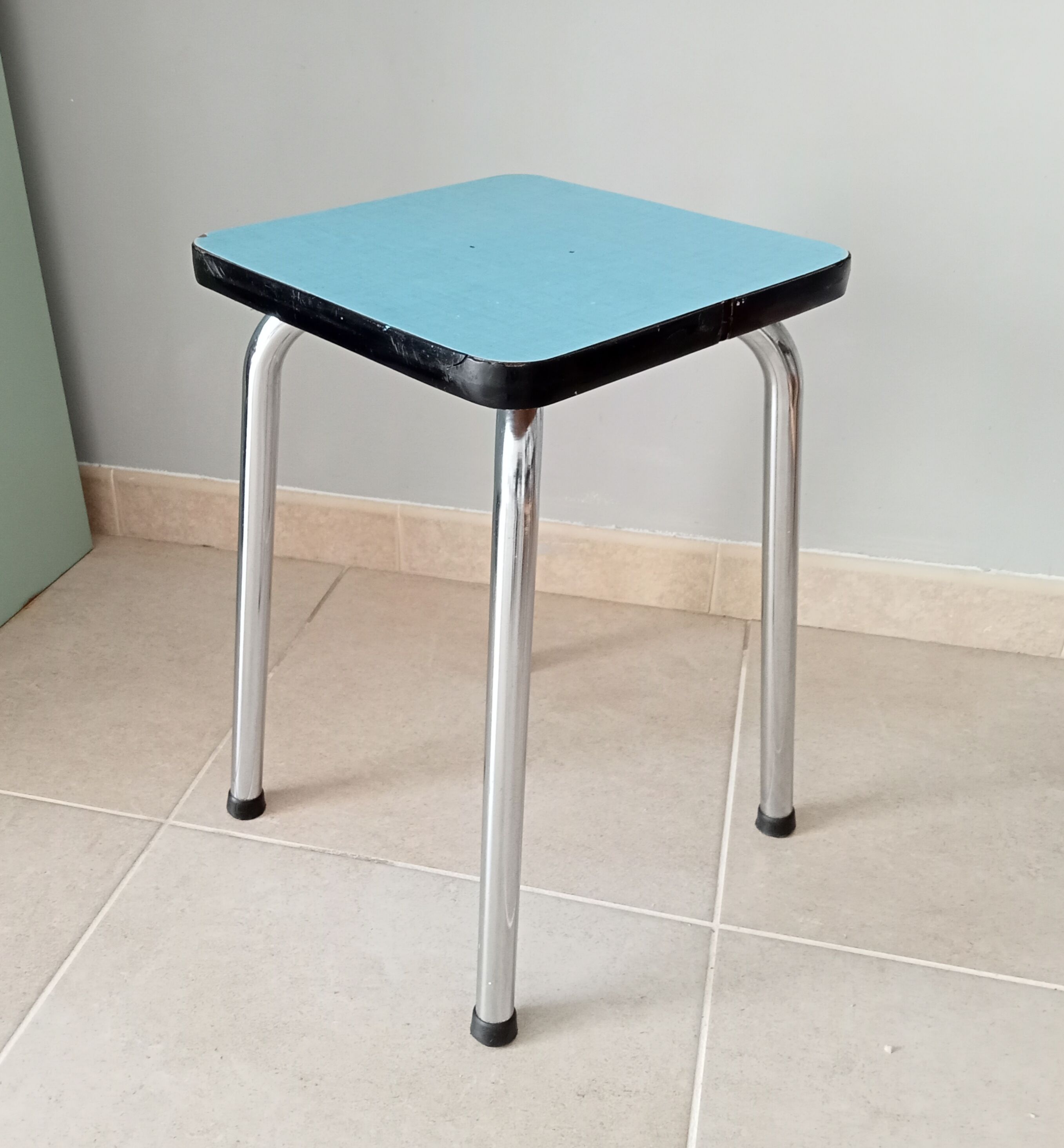 Vintage formica stool 80s