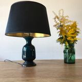 Blue ceramic lamp