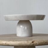 Marble pedestal dish