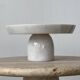 Marble pedestal dish