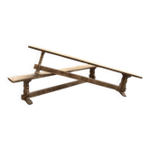 Paire de bancs en chêne